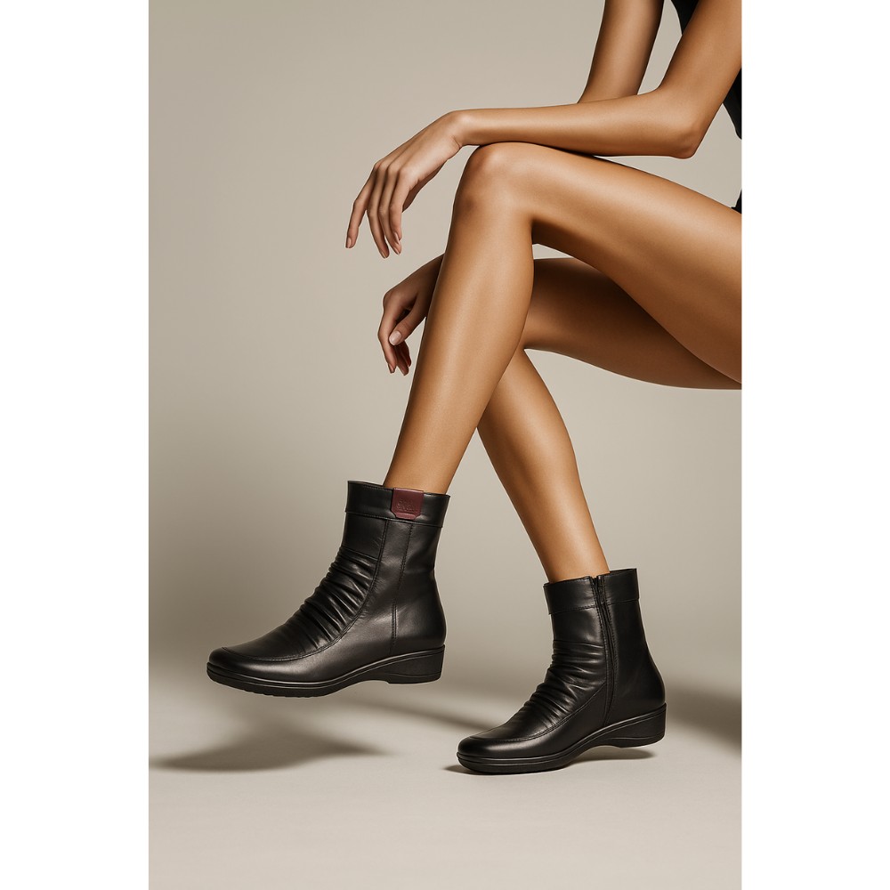 Жіноче чорне зимове взуття Axel 4336-czarny-rubin 4610