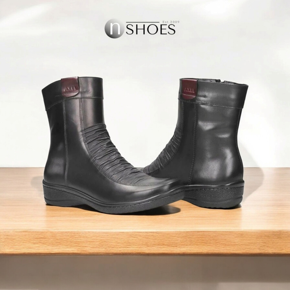 Жіноче чорне зимове взуття Axel 4336-czarny-rubin 4610