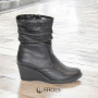 Women’s Black Winter Shoes Axel 4247 czarny 4613 in Genuine Leather