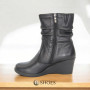 Women’s Black Winter Shoes Axel 4247 czarny 4613 in Genuine Leather