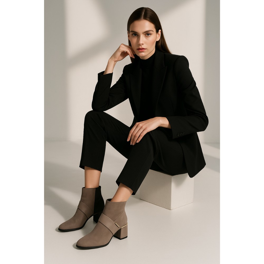 Жіночі бежеві черевики NESSI 19656-bez 4621