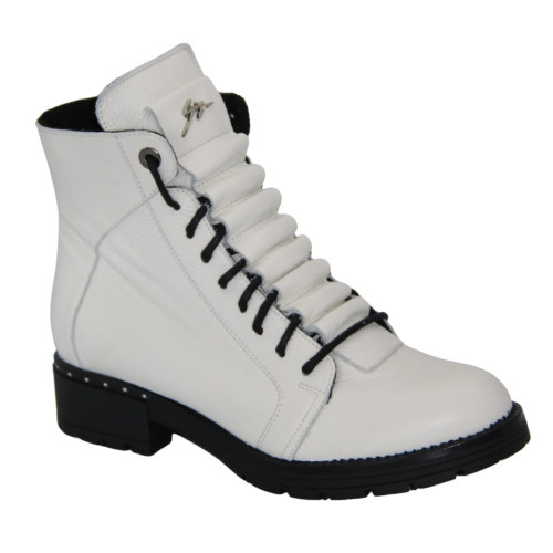 Women's white boots Carini Poland 2625-010-f-bialy 4624