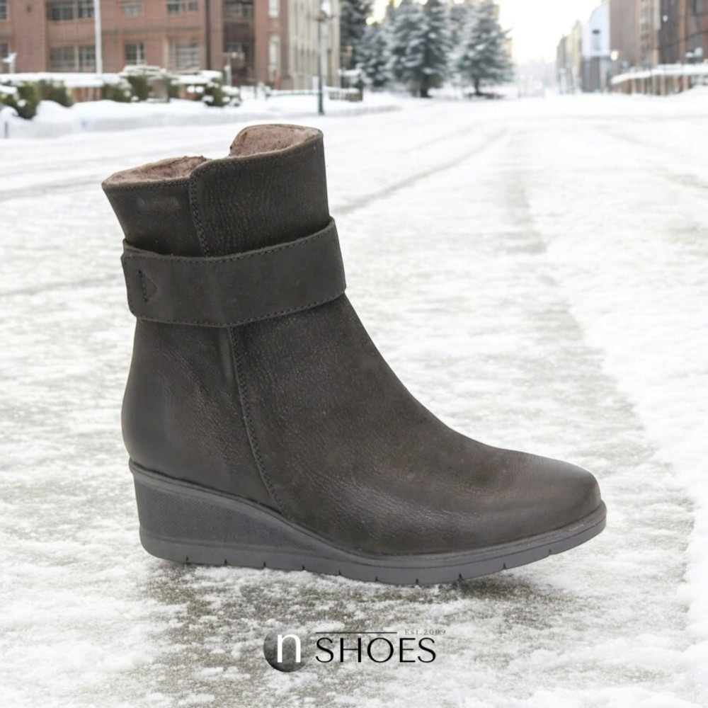 Женские черные ботинки зимние Lesta (Польша) модель 4630