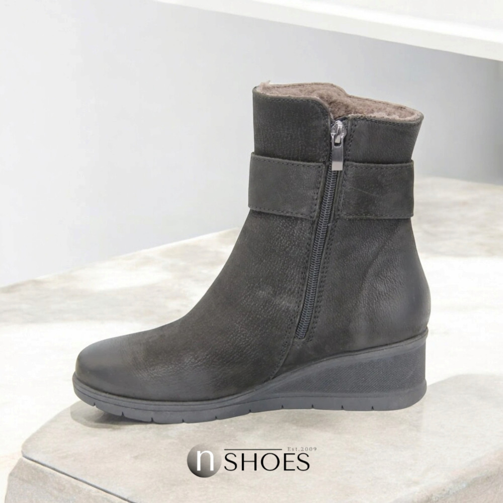 Женские черные ботинки зимние Lesta (Польша) модель 4630