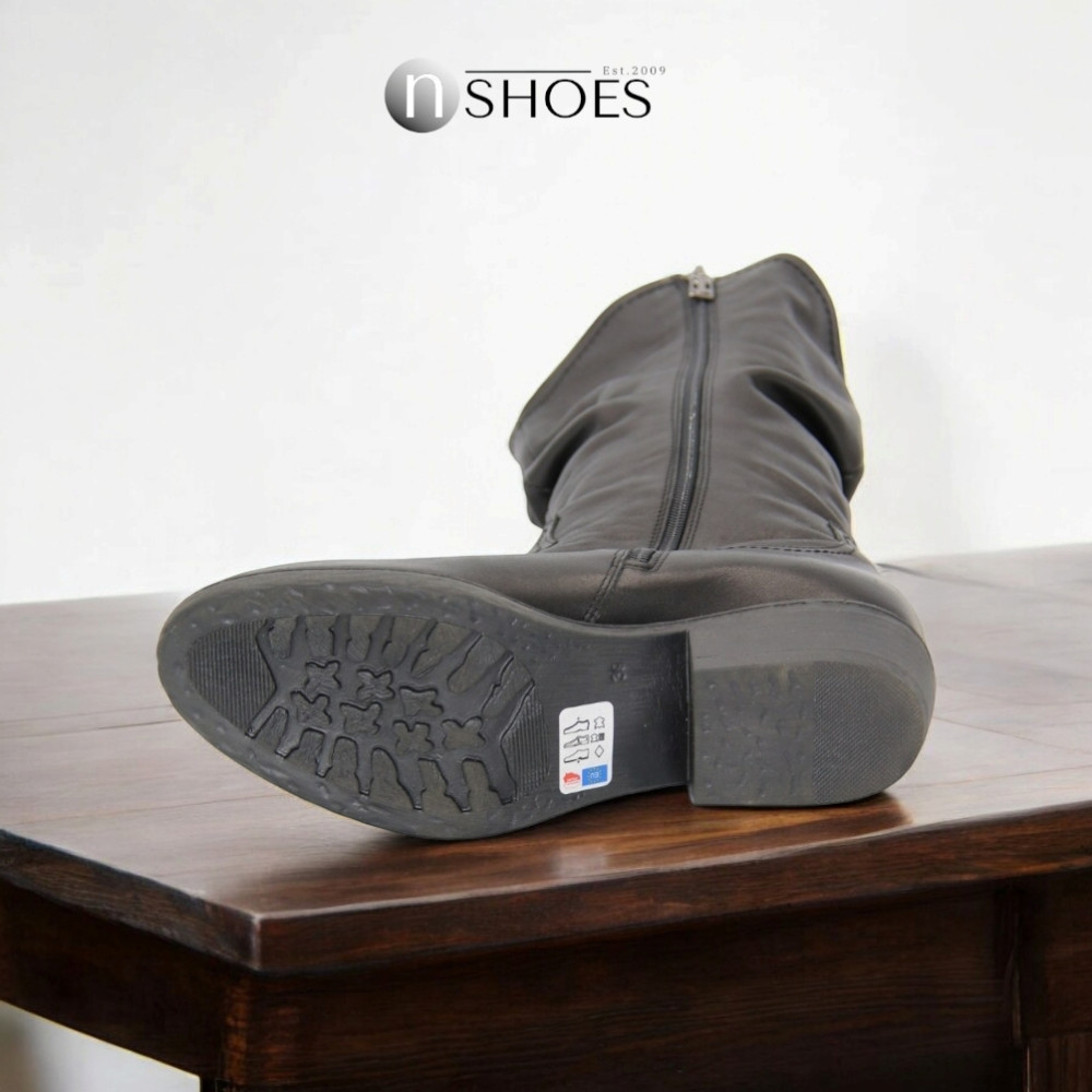 Жіночі чорні козаки демісезонні Kordel (Польща) модель 4632