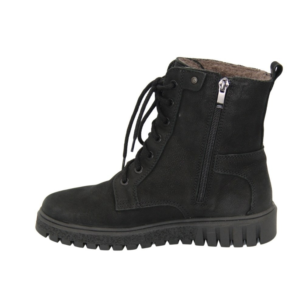 Женские черные ботинки зимние Lesta (Польша) арт 251-6588-7-1039 модель 4636