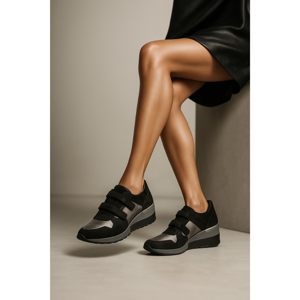 Women’s Black Leather Sneakers Steizer 4648 – Shop at N-SHOES
