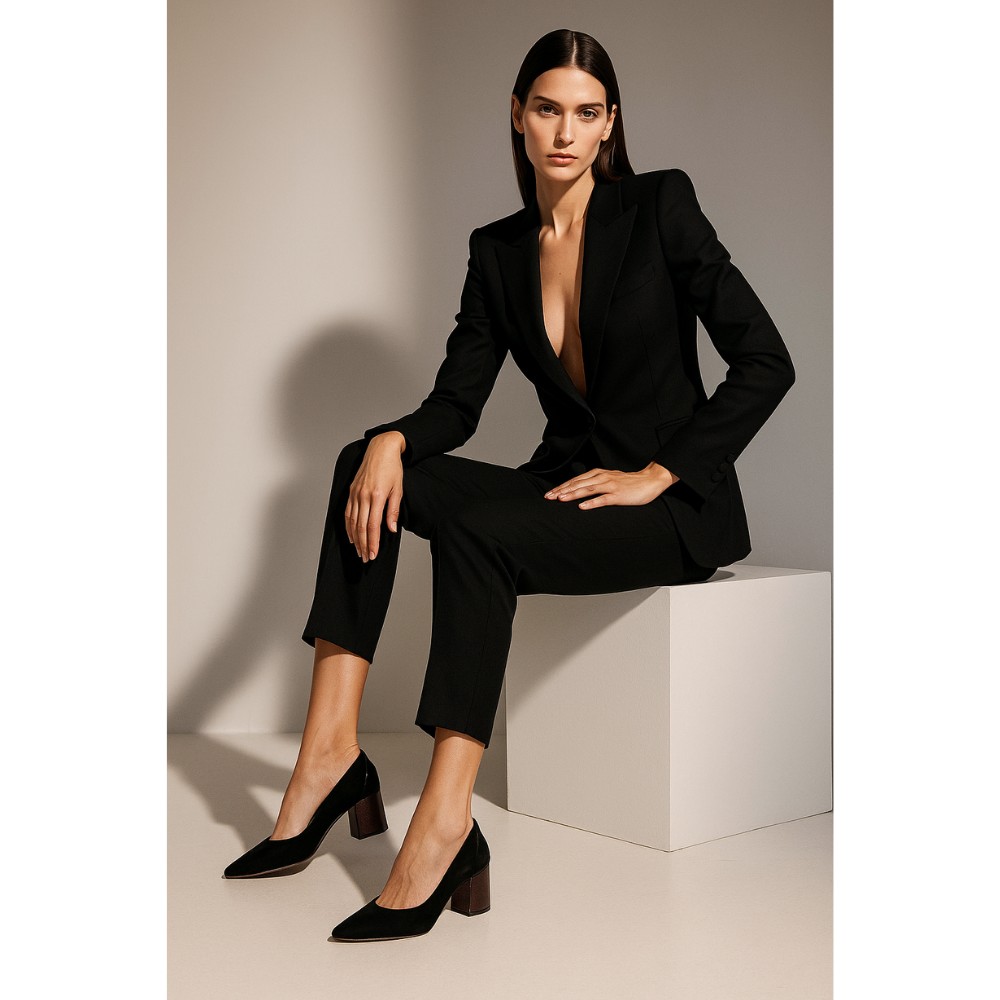 Жіночі чорні туфлі Marco (Польща) модель 4548