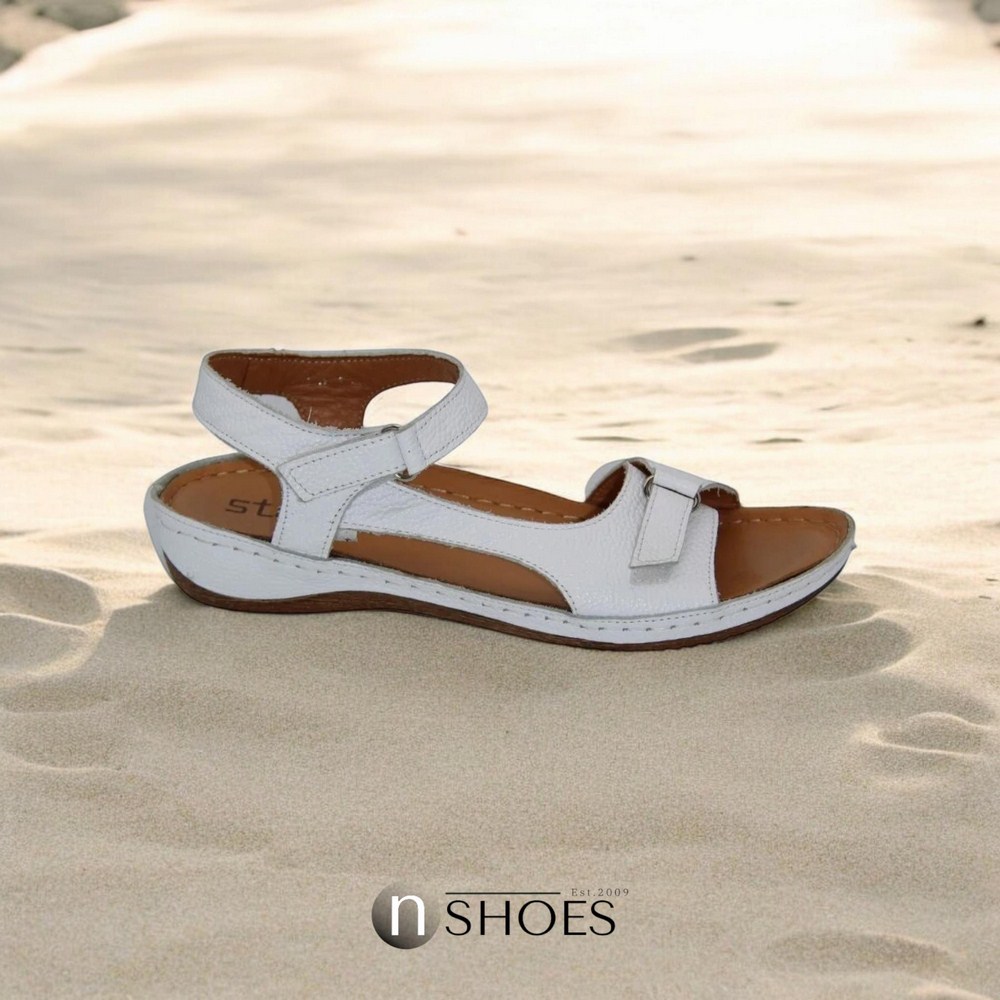 Босоножки женские белые Steizer (Польша) модель 4660