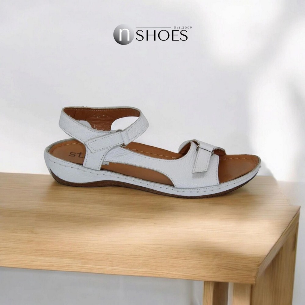 Босоножки женские белые Steizer (Польша) модель 4660