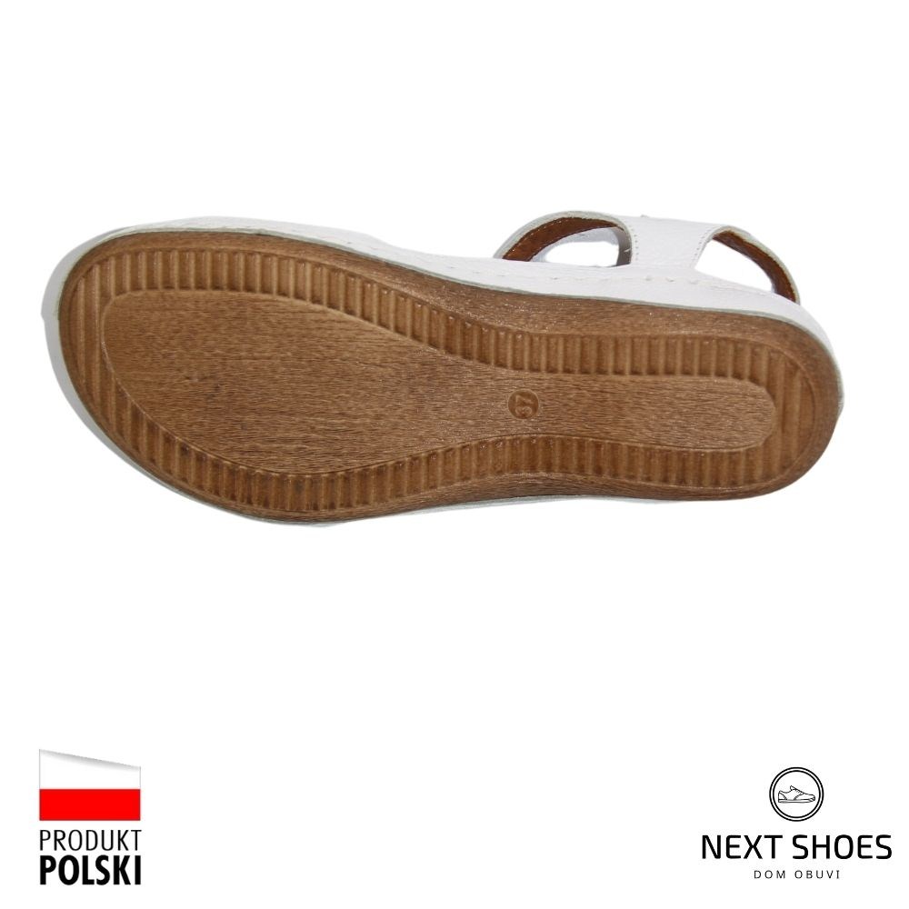Босоножки женские белые Steizer (Польша) модель 4660