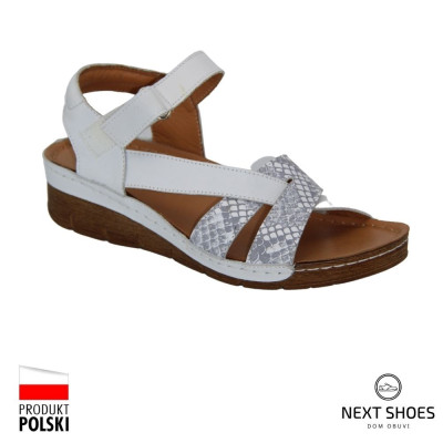 Sandals female white Steizer Poland k176-09-218 4663 Sandals female white Steizer Poland k176-09-218 4663
