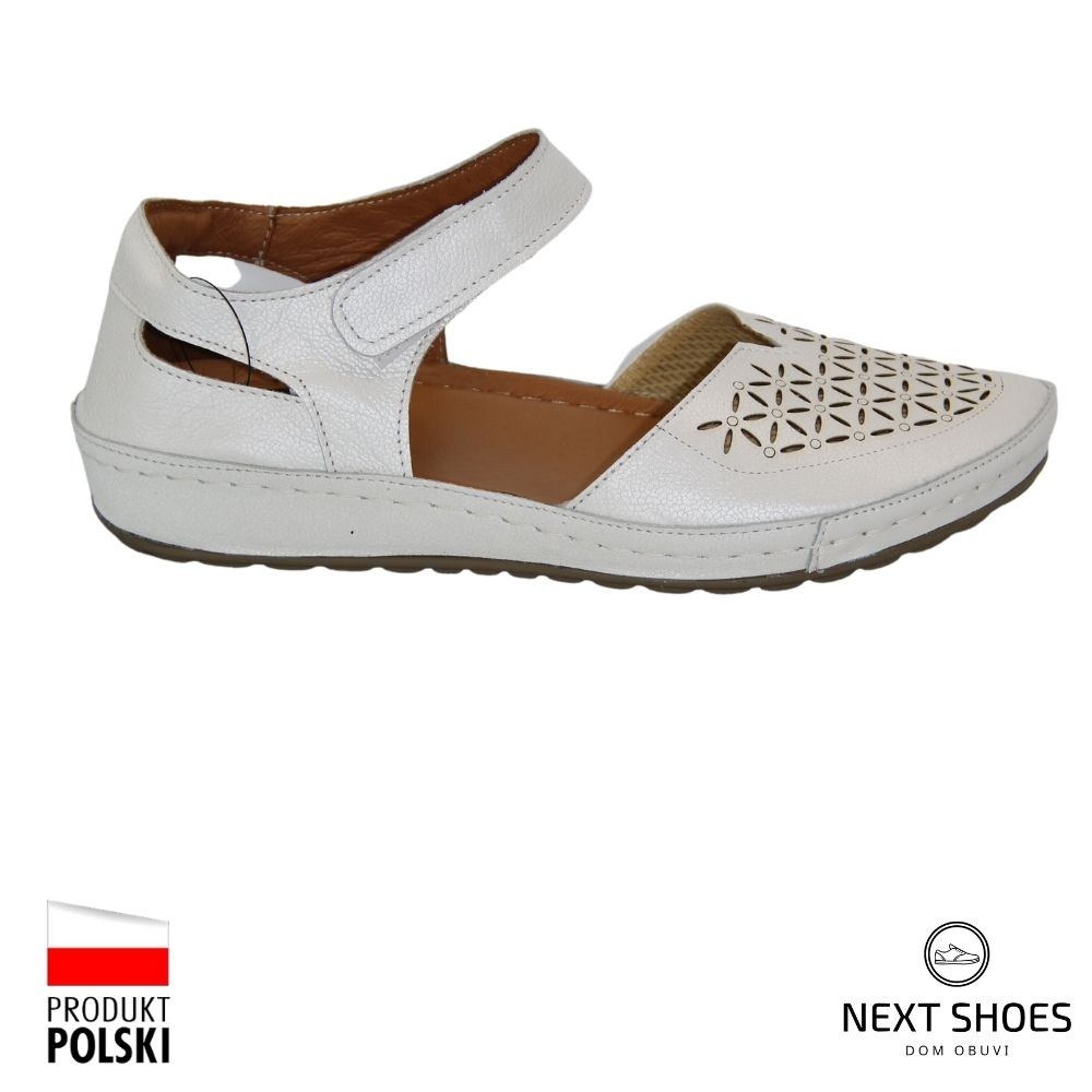 Босоніжки жіночі білі Steizer (Польща) модель 4664