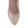 Women's beige mid-heeled pumps Visconi (Poland) model 4672