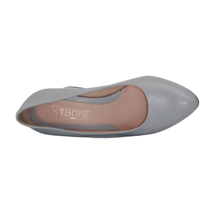Women's gray pumps Visconi (Poland) model 4676