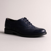 Women's black oxford shoes Steizer 112-cranat 4684 made of genuine leather from a Polish factory