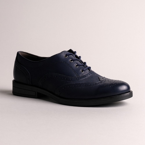Women's black oxford shoes Steizer 112-cranat 4684 made of genuine leather from a Polish factory