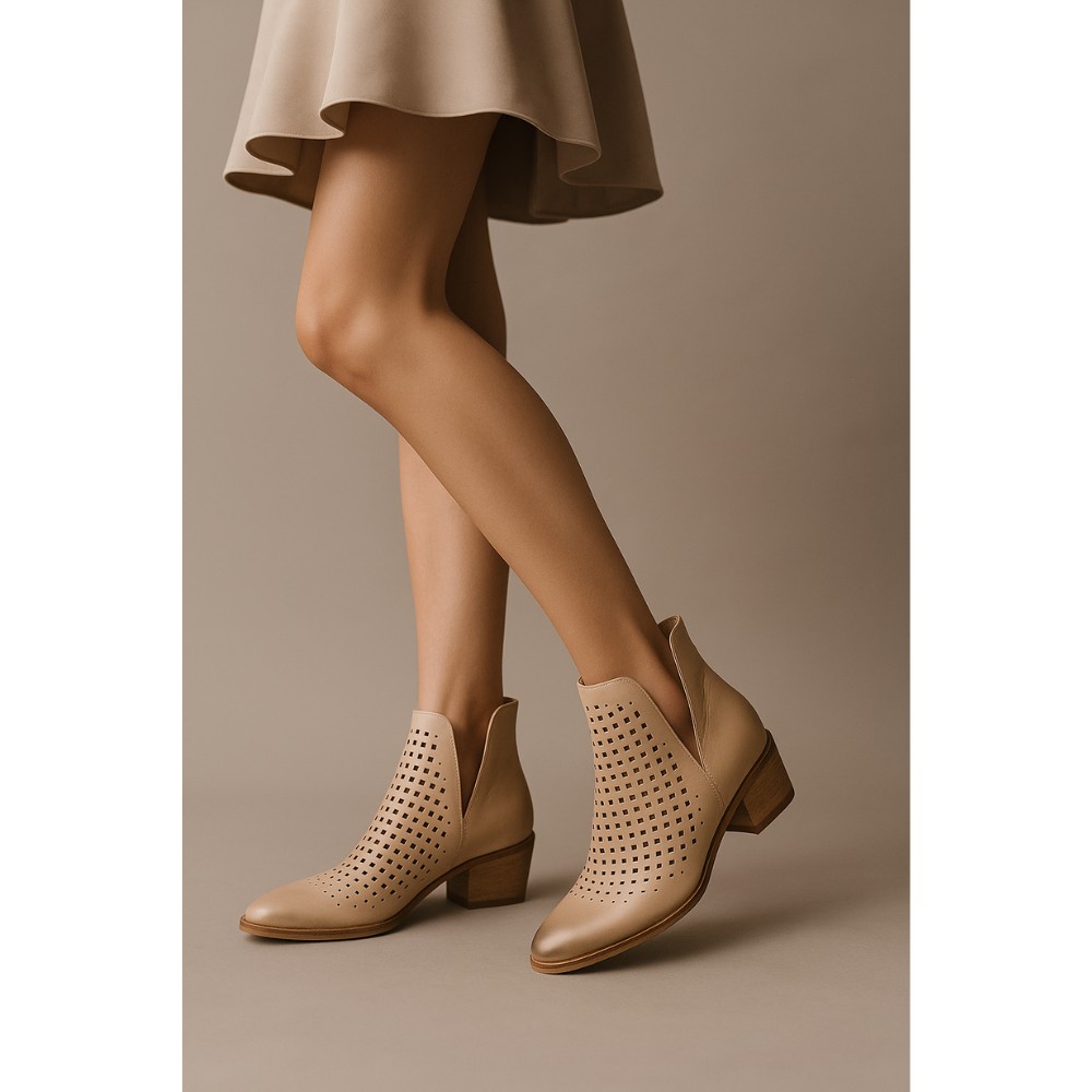 Women’s Beige Summer Boots Kordel 20208-bez-352