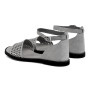 Sandals female gray Nessi (Poland)model 4697