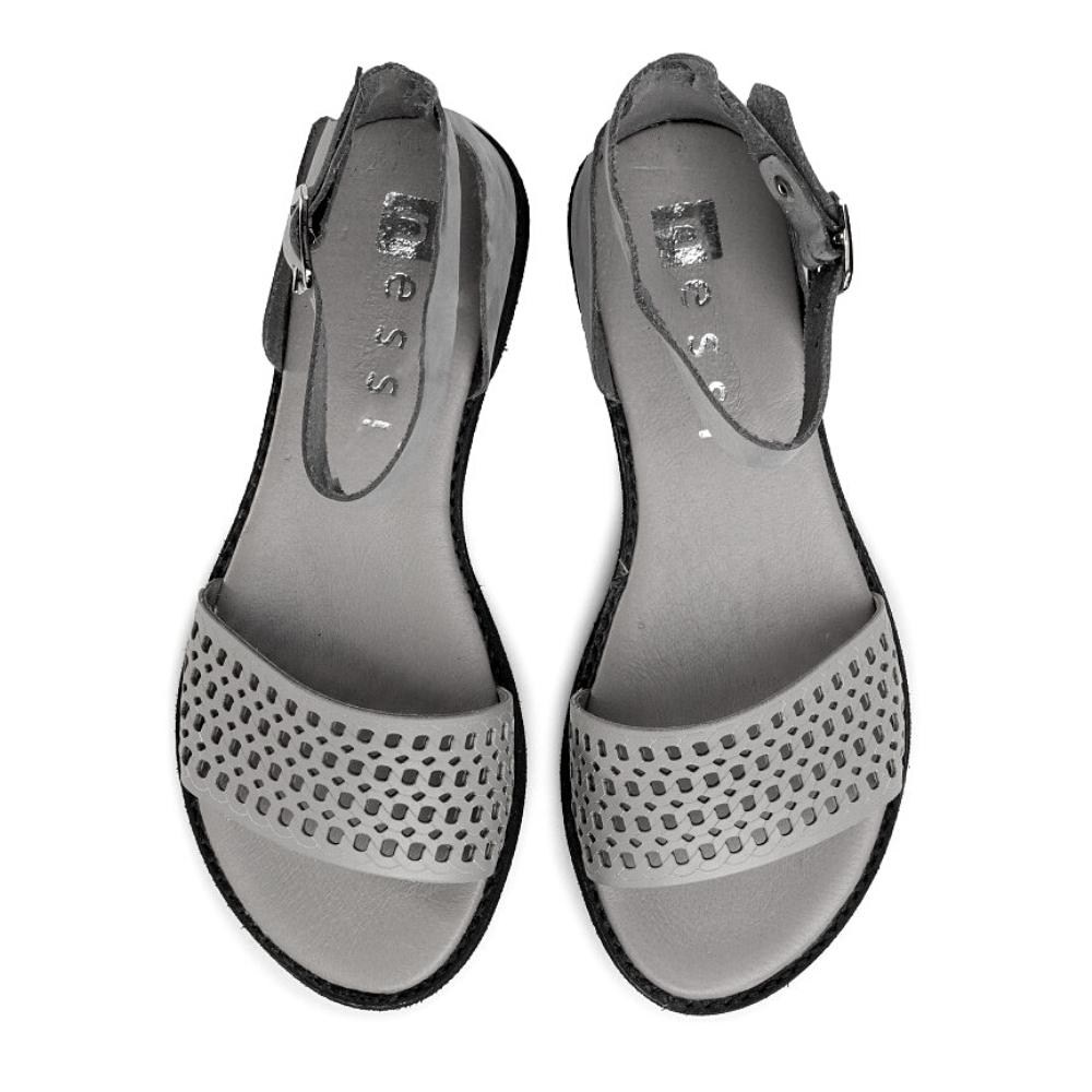 Sandals female gray Nessi (Poland)model 4697