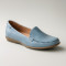 Women's blue moccasins Lesta 081-3692-1-37 081-3692-1-3477 4700 comfortable made of genuine leather from a Polish factory