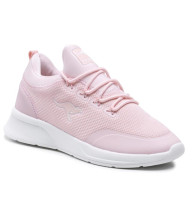 Women's pink sneakers Kangaroos Kf-A Glide 39141 000 6058 4706 Dusty Rose for narrow feet textile with sewn-in tongue and soft insole MemoryFoam from the American brand
