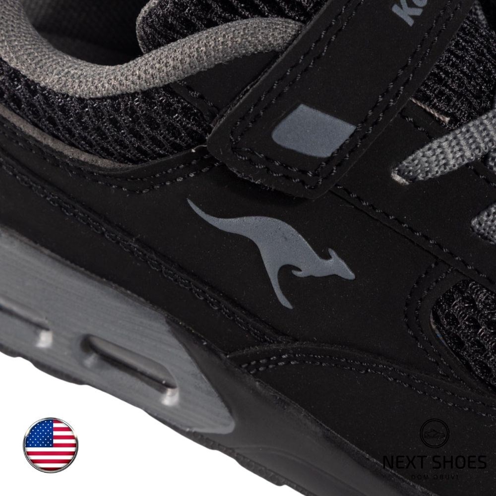 Кроссовки унисекс черные Kangaroos (США) модель 4709