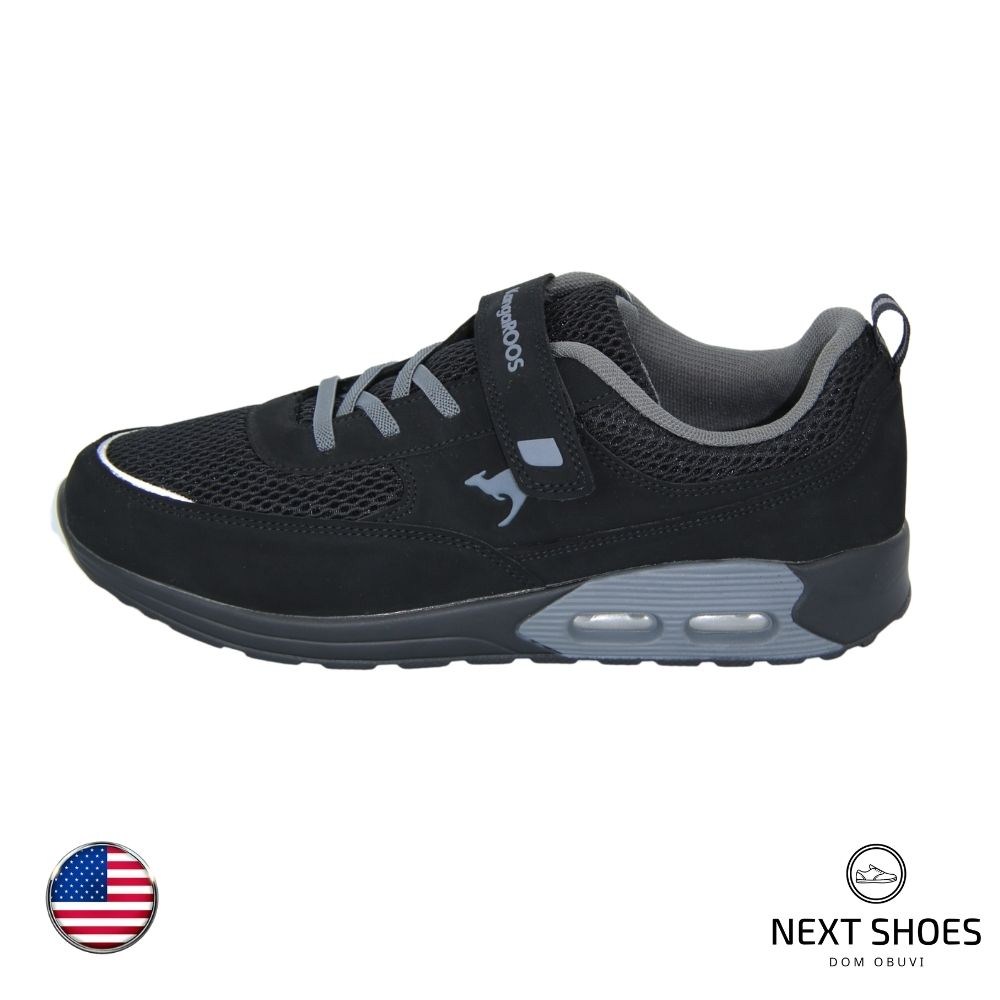 Кроссовки унисекс черные Kangaroos (США) модель 4709