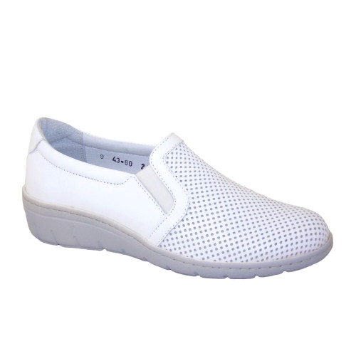 Women's moccasins white Lesta Poland 261-4360-1-0093 4749