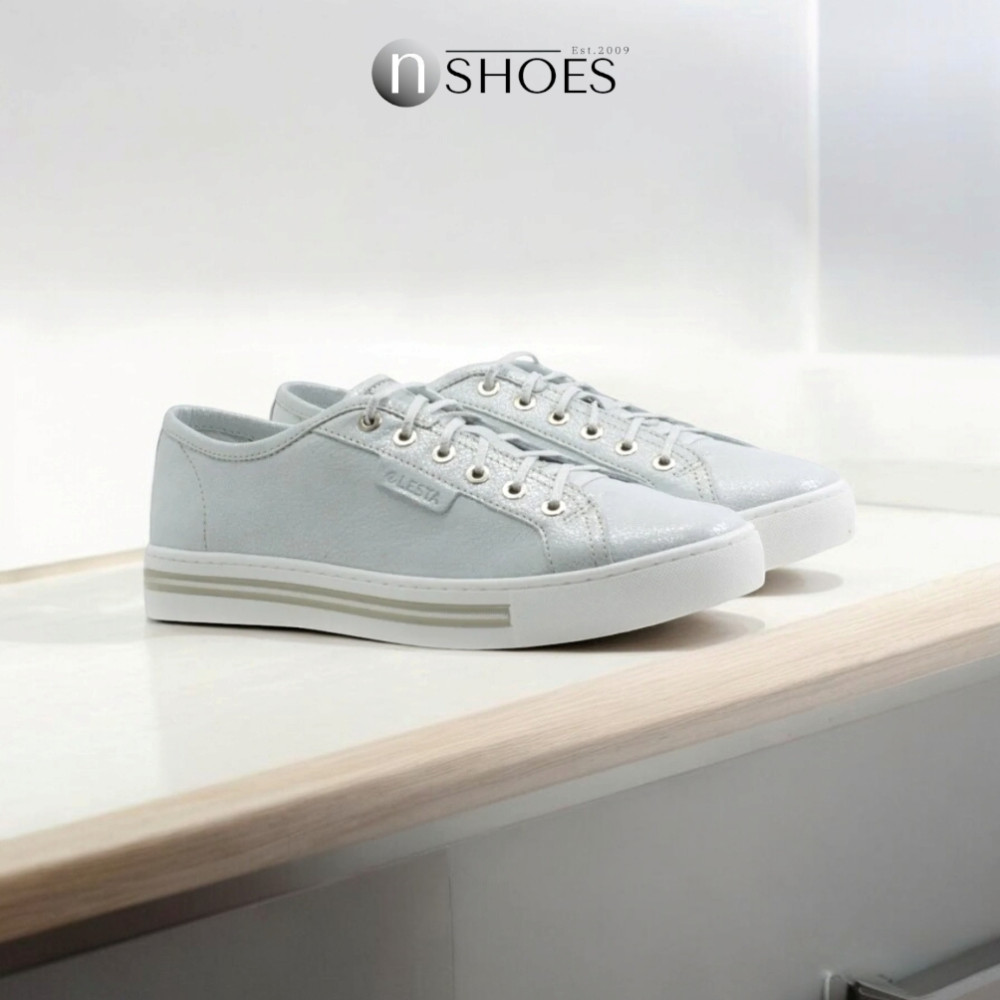 Жіночі блакитні кеди Lesta 261-4367-1-37D1 4750 з натуральної шкіри