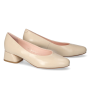 Women's beige low-heeled shoes Visconi (Poland) model 4757