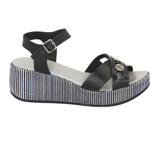 Sandals female black Kabala Poland 4311-2-2058 4797