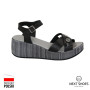 Sandals female black Kabala (Poland) model 4797