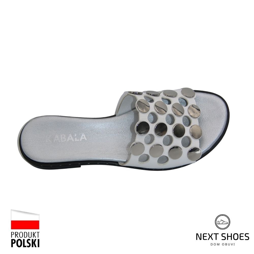 Шльопанці жіночі білі Kabala (Польща) модель 4800