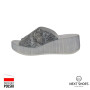 Slippers female white Lesta (Poland) model 4801
