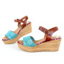 Босоніжки жіночі бірюзові Presso (Іспанія) модель 4804