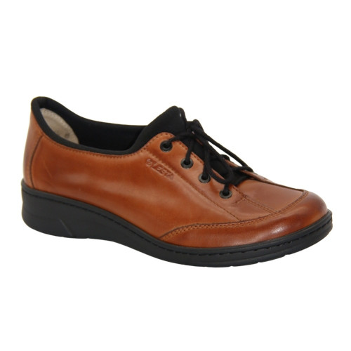 Women's red shoes LESTA Poland 251-4349-4-2058 4810