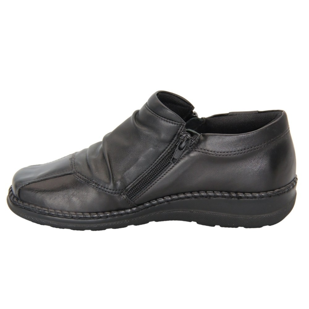 Женские черные полуботинки демисезонные Axel (Польша) модель 4813