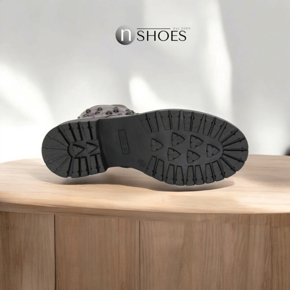 Жіночі бордові черевики демісезонні SIMEN (Польща) модель 4821