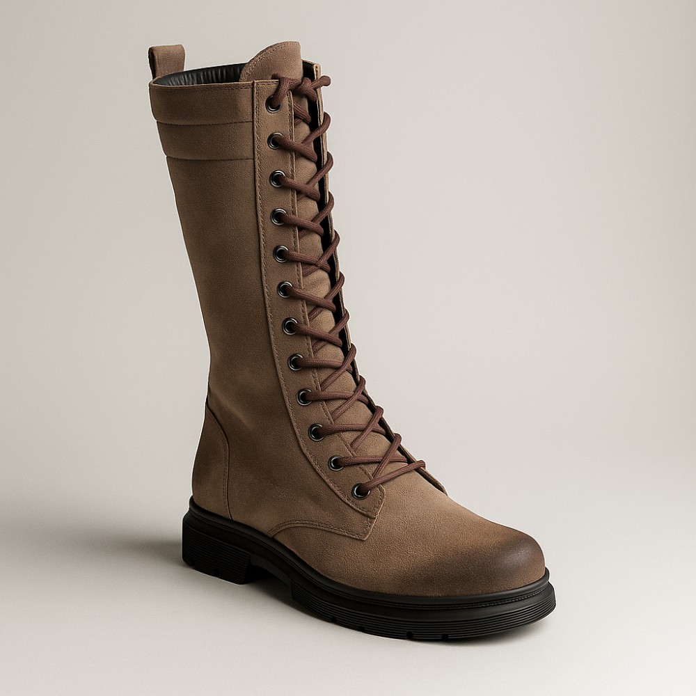 Women's beige boots winter Steizer (Poland) model 4838