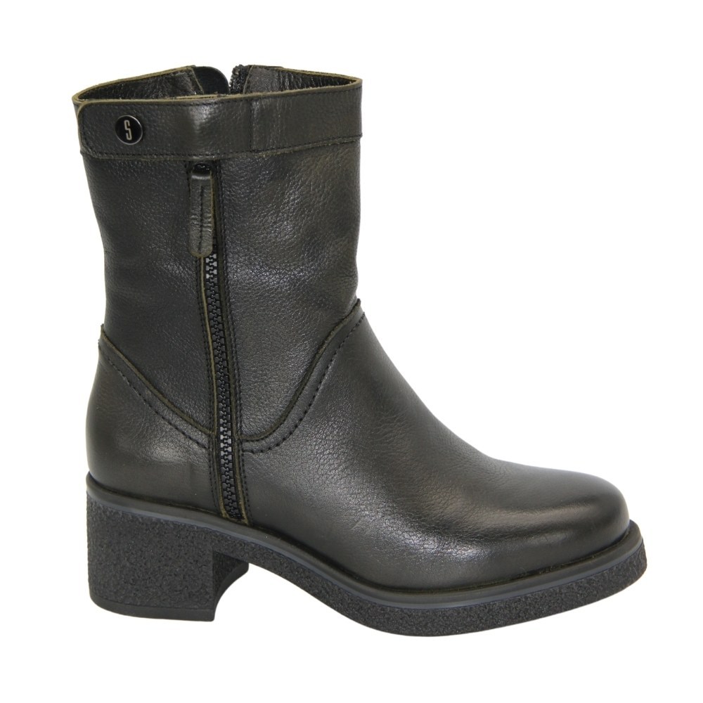 Жіночі зелені черевики зимові SIMEN (Польща) модель 4848