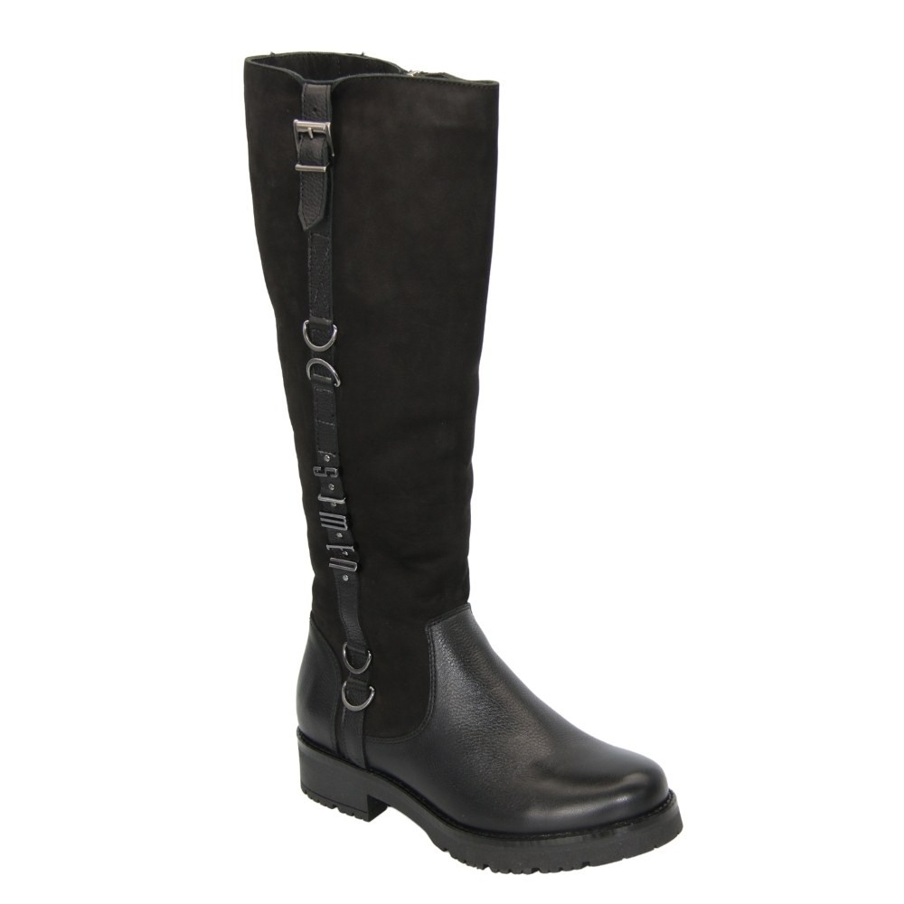 Women's black winter boots SIMEN (Poland) model 4850