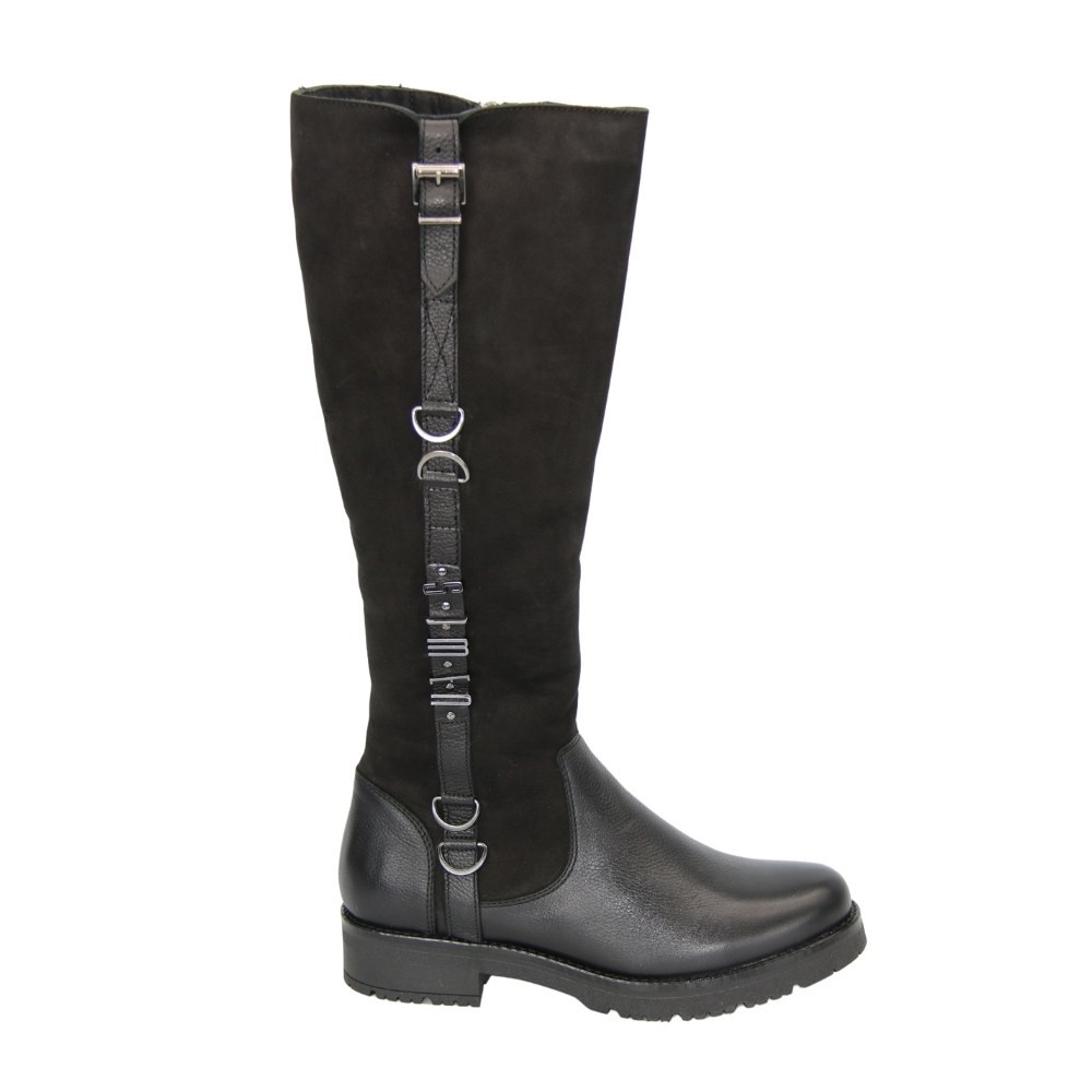 Women's black winter boots SIMEN (Poland) model 4850