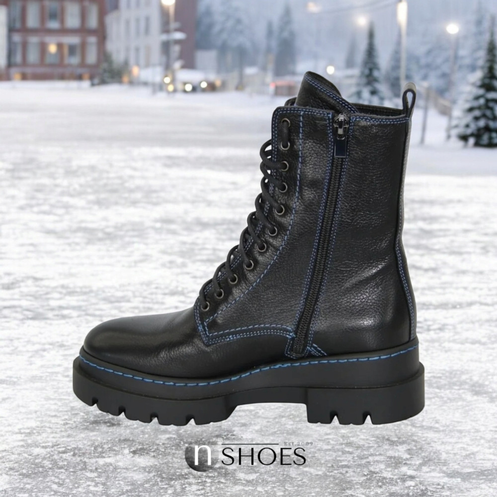 Жіночі чорні зимові черевики Visconi 2700964-343 з натуральної шкіри