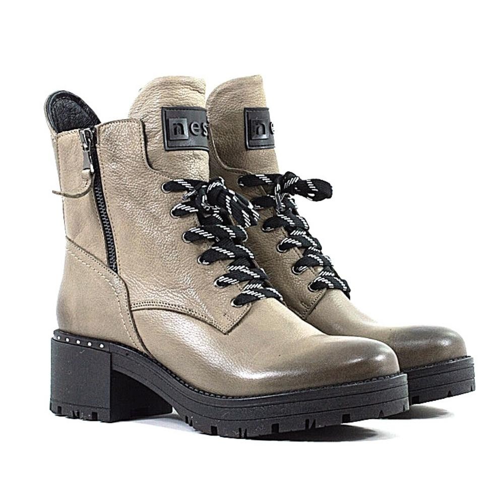 Women’s Mid-Season Leather Boots NESSI 20758 4864
