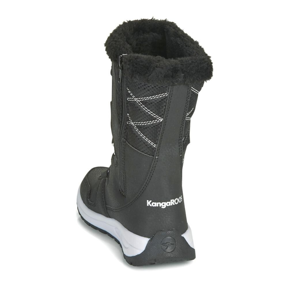 Женские черные дутики KangaRoos K-Glaze Rtx 18405-000-5002 Jet Black-Silver
