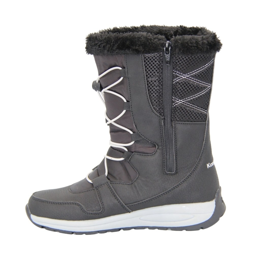 Женские черные дутики KangaRoos K-Glaze Rtx 18405-000-5002 Jet Black-Silver