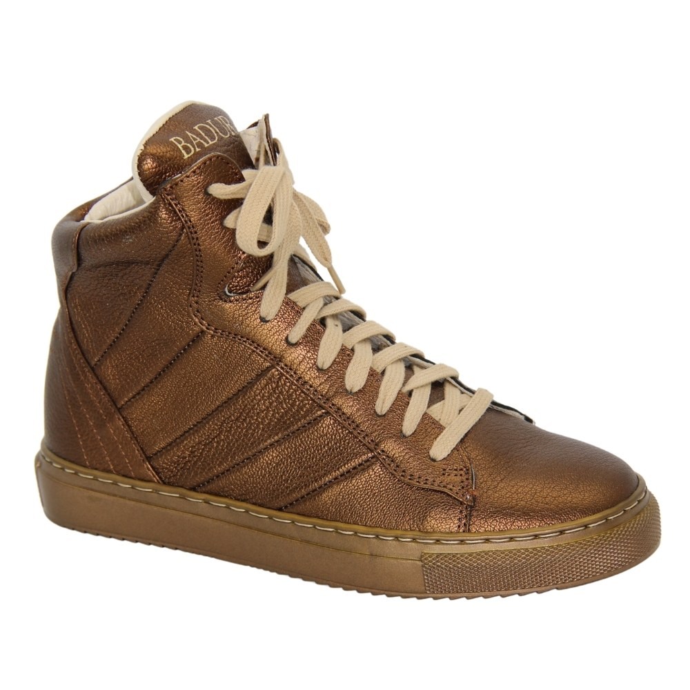 Женские золотистые кожаные ботинки Badura 2740-0000-1 0233