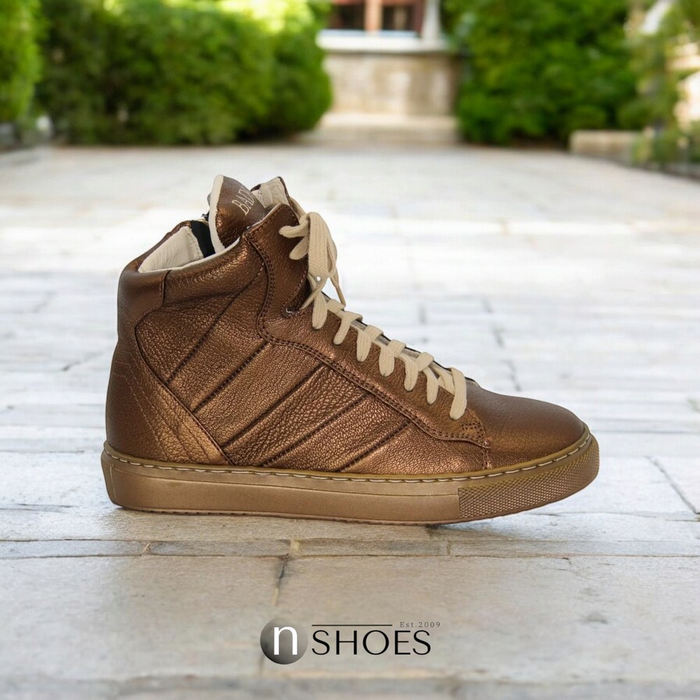 Женские золотистые кожаные ботинки Badura 2740-0000-1 0233