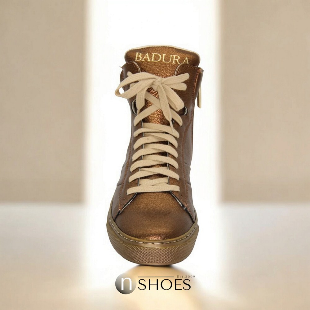 Женские золотистые кожаные ботинки Badura 2740-0000-1 0233